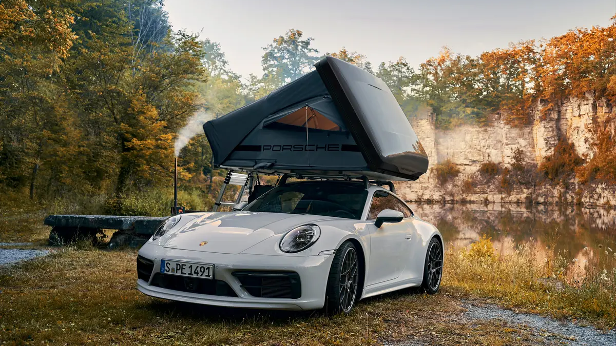 Porsche Factory Roof Tent!