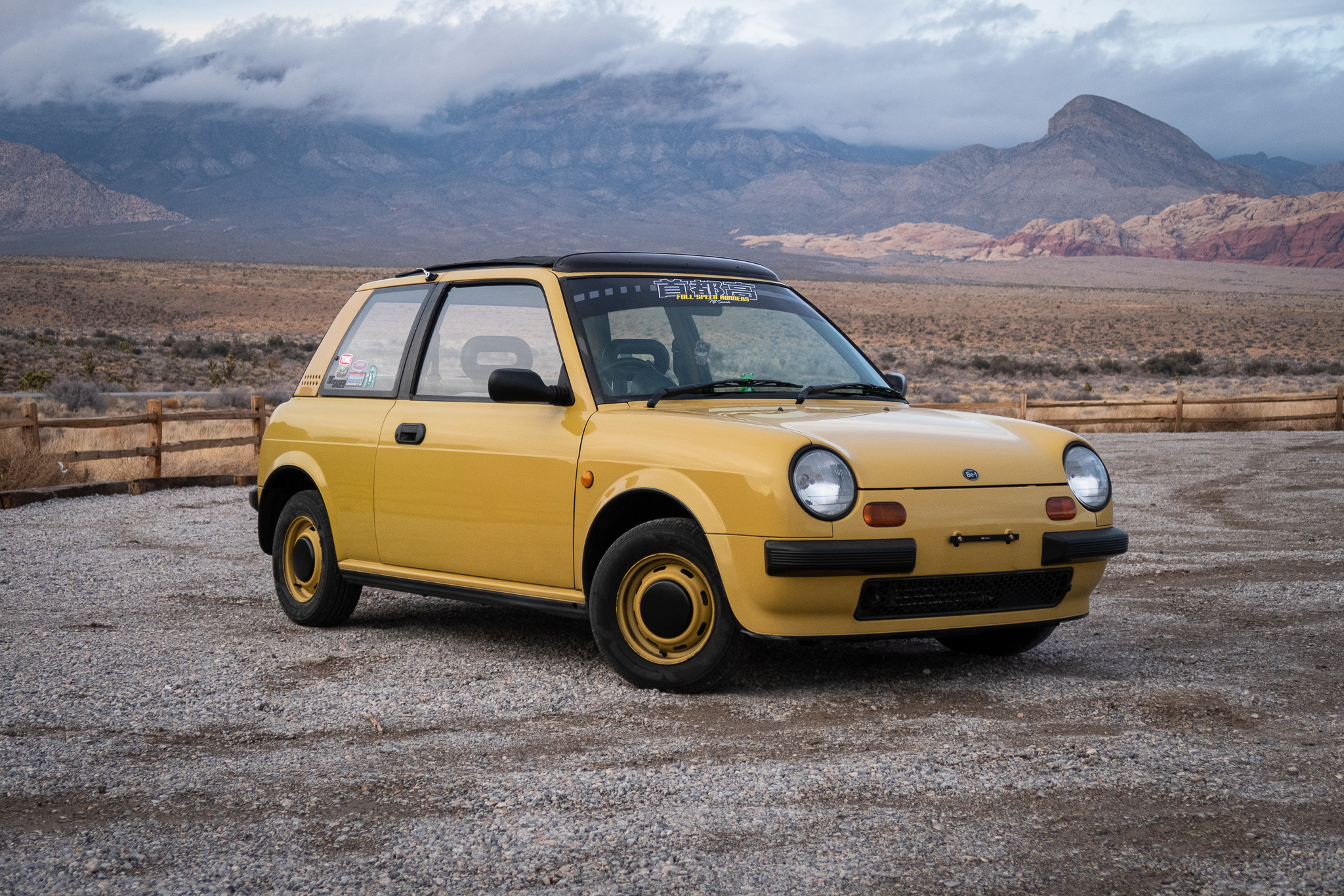 1987 Nissan Be-1 Pike Car Pumpkin Yellow