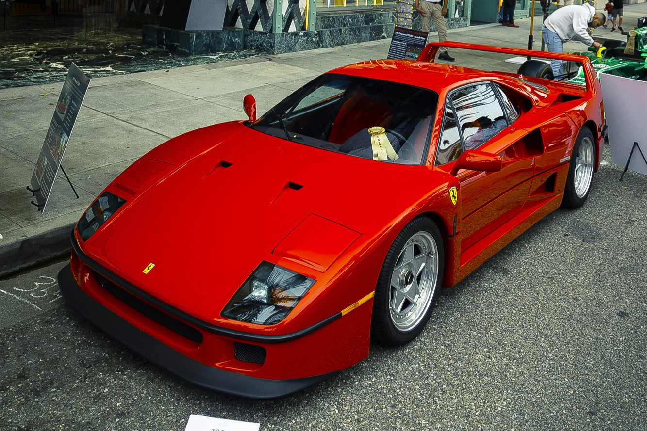 Beverly Hills car show Ferrari F40