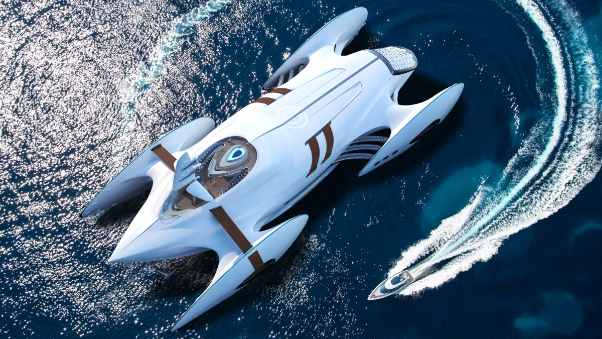 The Decadence: a Futuristic 80m Art Deco Yacht