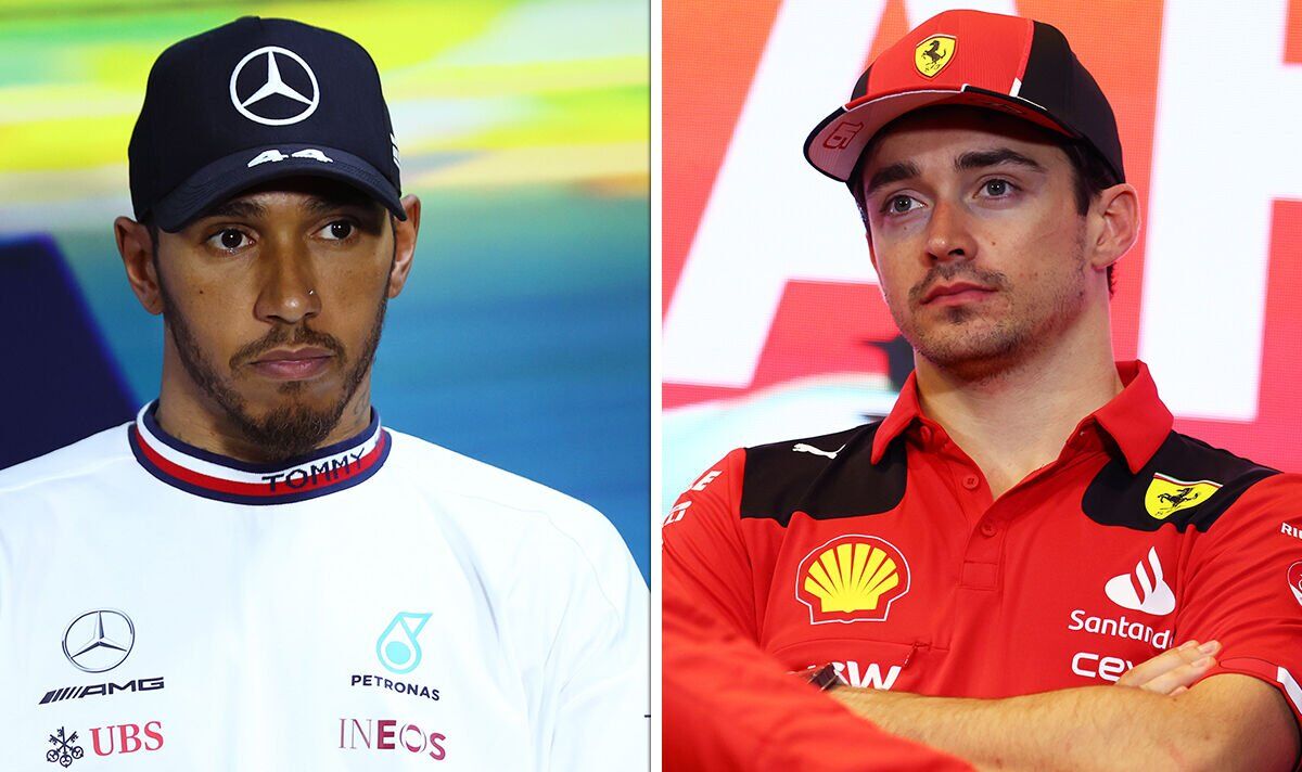 2023 USGP Lewis Hamilton and Charles Leclerc