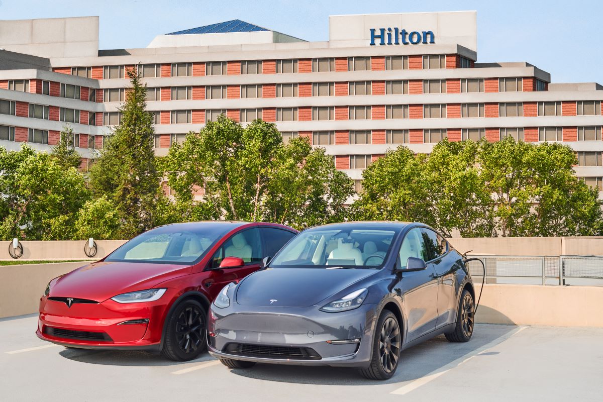 Tesla and Hilton Partnership