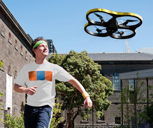 joggobot quadrocopter robot flying photo