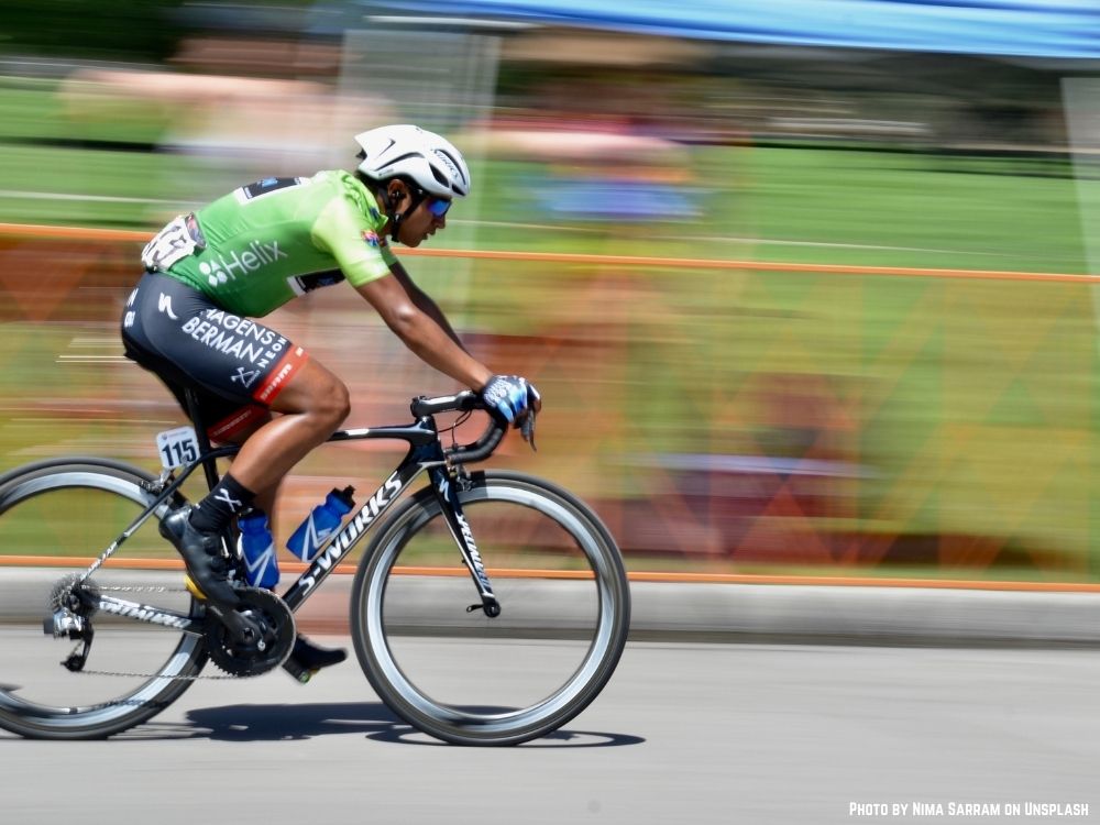 Earbuds while online biking